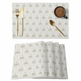 thumbnail image 1 of Palm Trees Placemats Set of 8, Summer Tropical Coconut Trees Plants Green Placemats for Dining Table, Place Mats for Kitchen Tabletop, Waterproof Wipeable Dining Table Mats Set, 1 of 9