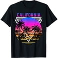 thumbnail image 1 of Palm Trees Retro Cali Long Beach Vintage Tropical California T-Shirt, 1 of 3