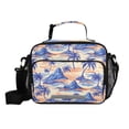 thumbnail image 1 of Palm Trees Rivers Mountains Insulated Lunch Bag Portable Cooler Bag Mommy Bag Large Capacity 6L, 1 of 9