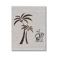 thumbnail image 1 of Palm Trees Sailboat Scene Scenery Stencil Template Reusable 8.5 x 11 for Painting on Walls, Wood, Etc. By Stencilville, 1 of 2