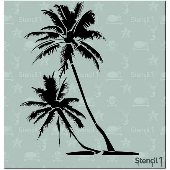 Palm Trees Stencil Art Craft - 5.75" x 6"