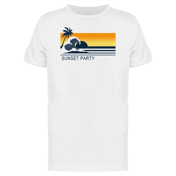 Palm Trees Sunset Party Tee Men's -Image by Shutterstock
