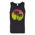 thumbnail image 1 of Palm Trees Sunset - Summer Vacation Tropical Beach Tank Top - X-Large - Black, 1 of 5