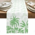thumbnail image 1 of Palm Trees Table Runner - 60 Inch Long, Kitchen Dining Table Runner Dresser Scarves, Green Tropical Plants Summer Forest Scenery Farmhouse Decor for Coffee Tables Wedding Party Banquet, 1 of 8