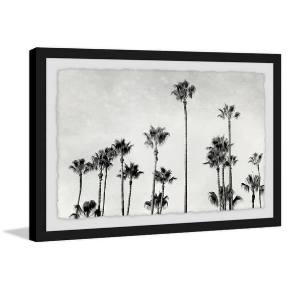 Palm Trees in CA Framed Painting Art Print