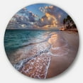 thumbnail image 1 of Palm Trees on Clear Sandy Beach Seashore 29.00" x 29.00" Photography Art Prints, by Designart, 1 of 5