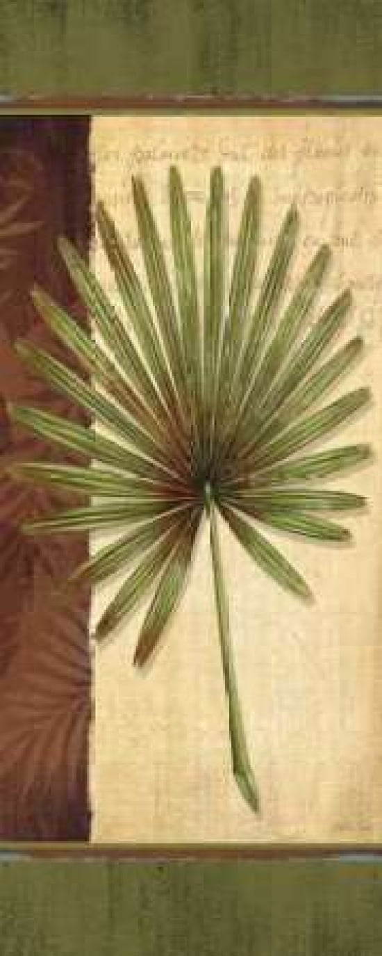 Palm Tropic Panel I Canvas Art - Delphine Corbin (10 x 20)