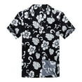 thumbnail image 1 of Palm Wave Mens and Big Mens Hibiscus Floral Print Hawaiian Shirt, up to size 6XL, 1 of 3
