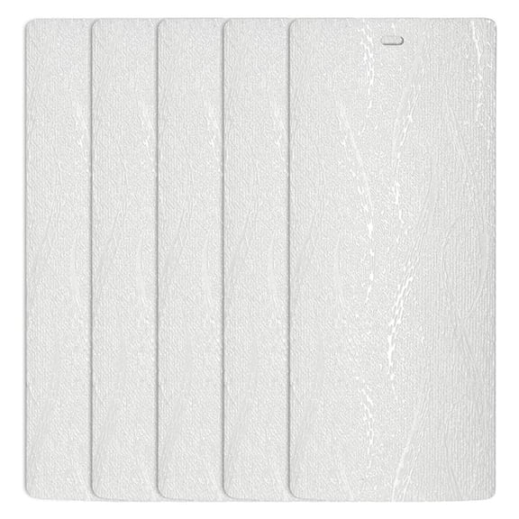Palm White Vertical Blind Texture Slats Window Size 70.5 Qty 5 Pack