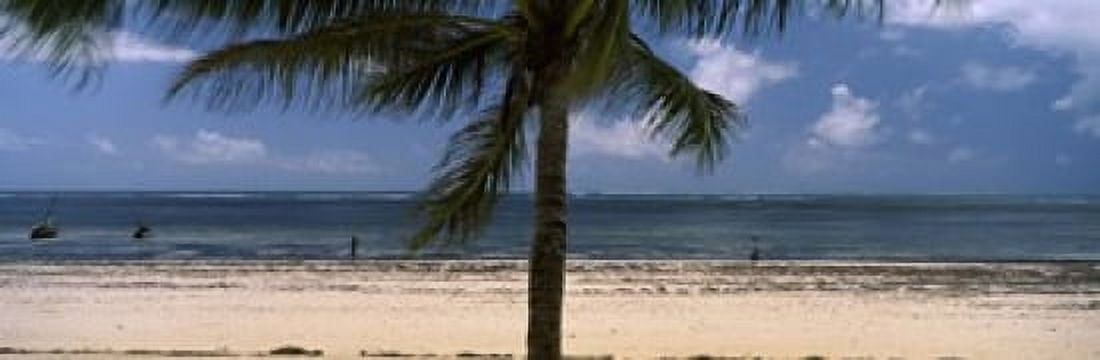 Palm tree on the beach Malindi Coast Province Kenya Canvas Art - Panoramic Images (18 x 6)