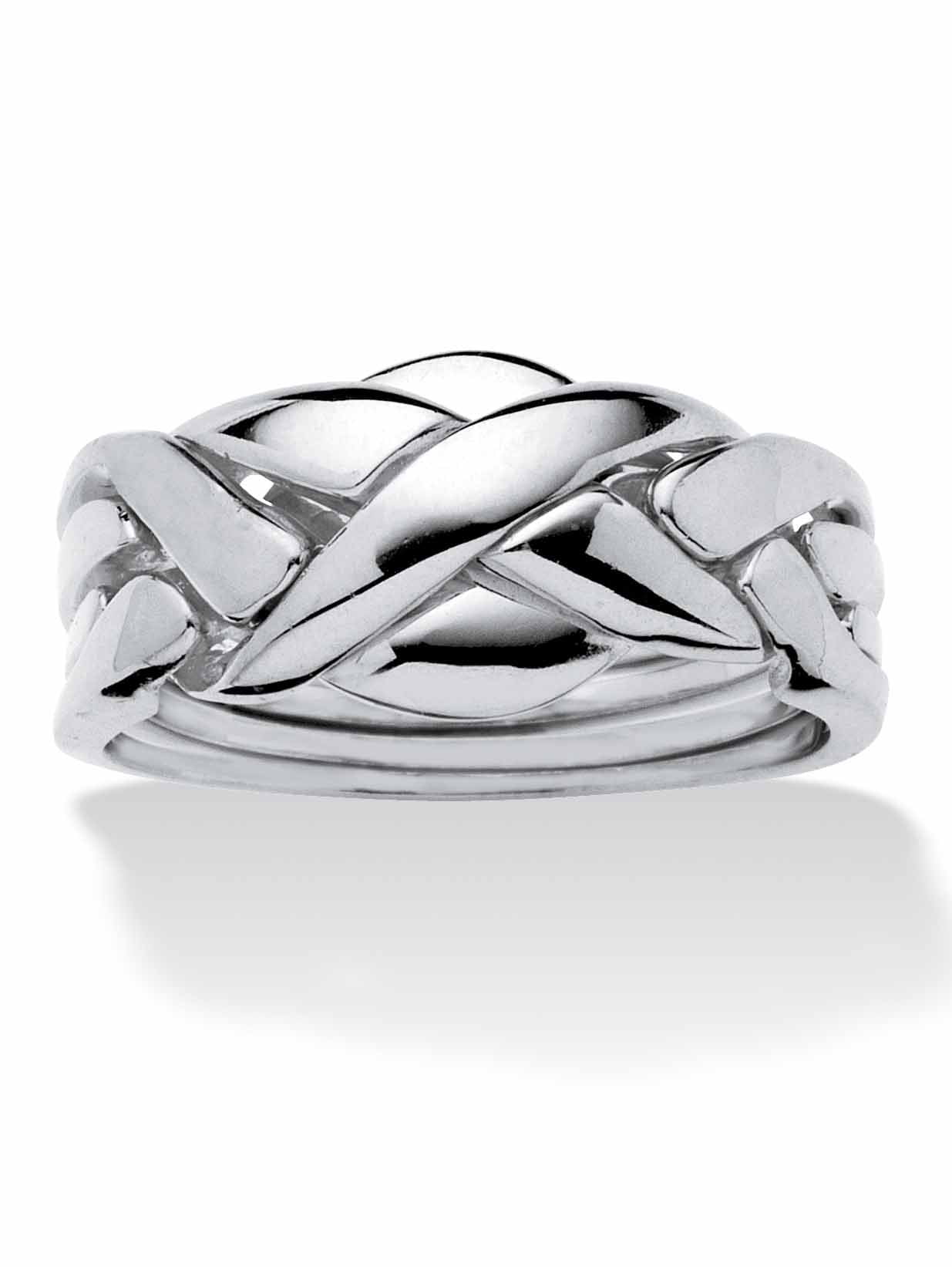 PalmBeach Jewelry 14k Yellow or Rose Gold-Plated or Platinum