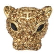 thumbnail image 1 of PalmBeach Jewelry 3.99 TCW Marquise Cut Gold CZ 18k Yellow Gold-Plated Leopard Ring, 1 of 5