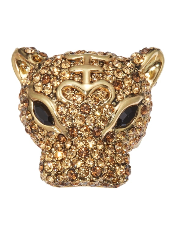 3.99 TCW Marquise Cut Gold CZ 18k Yellow Gold-Plated Leopard Ring