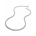 thumbnail image 1 of PalmBeach Jewelry 9.60 TCW Round Cubic Zirconia Platinum-Plated Tennis Necklace, 18 inches, 1 of 6