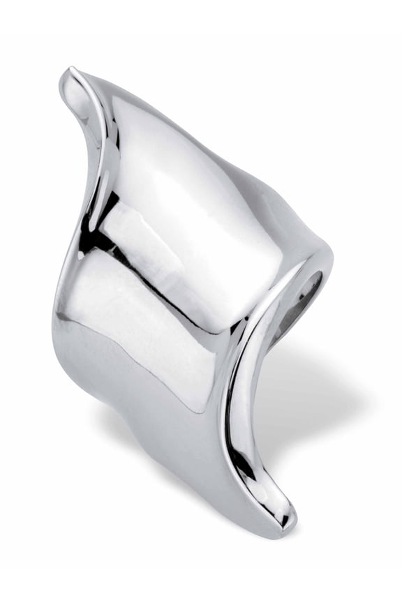 Free-Form 18k Gold-Plated or Platinum-Plated Ring