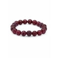 thumbnail image 1 of PalmBeach Jewelry Genuine Agate and Simulated Birthstone Beaded Stretch Bracelet 8", 1 of 2