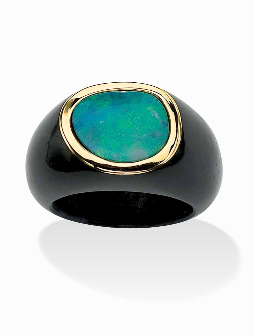 Black jade cabochon deals
