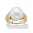 thumbnail image 1 of PalmBeach Jewelry Genuine Freshwater Cultured Pearl Ring in 14k Gold-plated Sterling Silver (11mm), 1 of 5