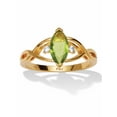 thumbnail image 1 of PalmBeach Jewelry Marquise Cut Cubic Zirconia 14k Yellow Gold-plated Simulated Birthstone Ring, 1 of 5