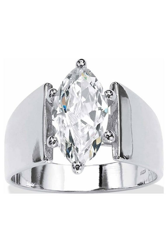 Marquise-Cut Cubic Zirconia Engagement Ring 2.48 ct. t.w. [.925], Gold-Plated