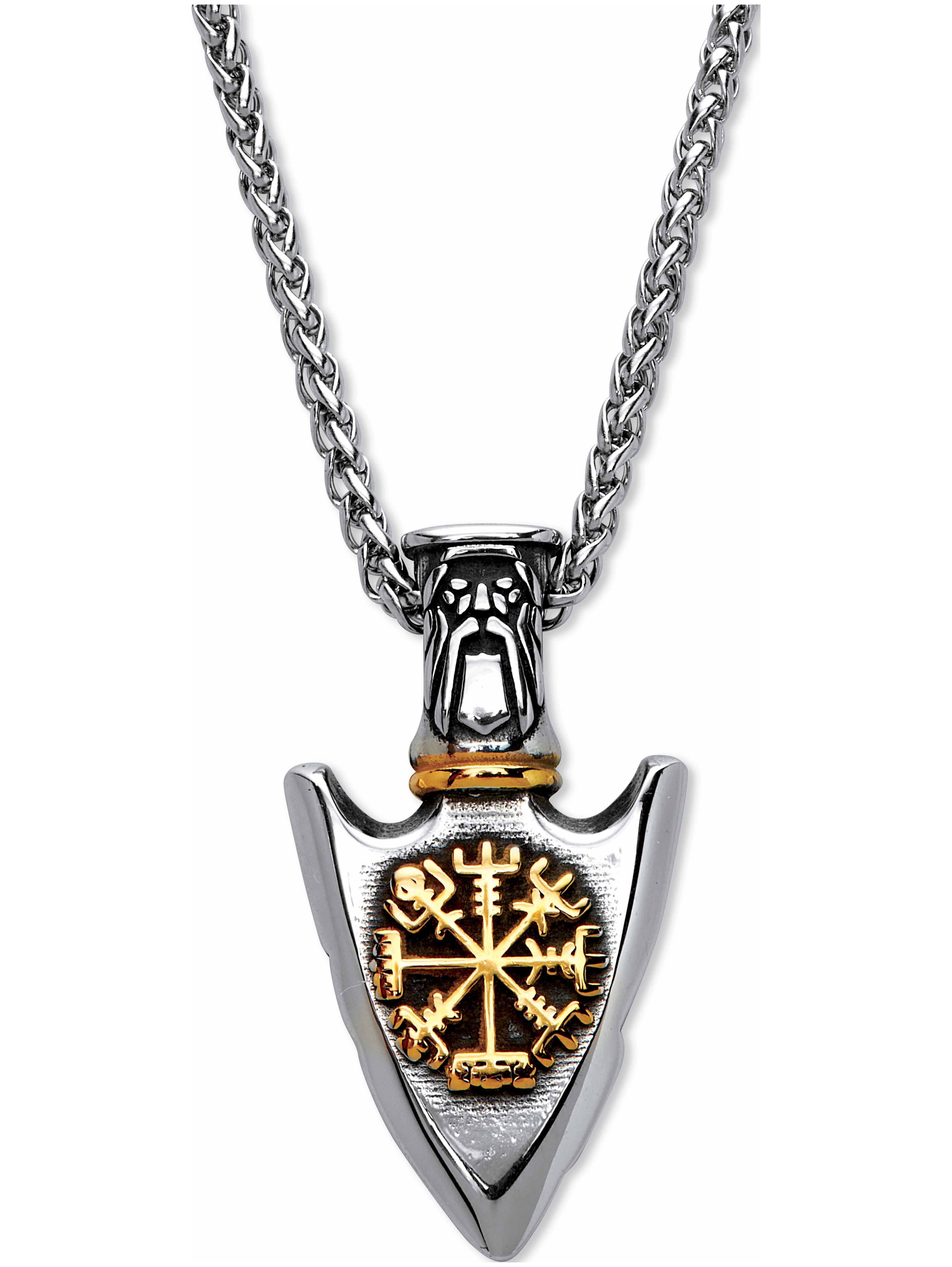 PalmBeach Jewelry Men's Yellow Gold Ion-Plated Stainless Steel