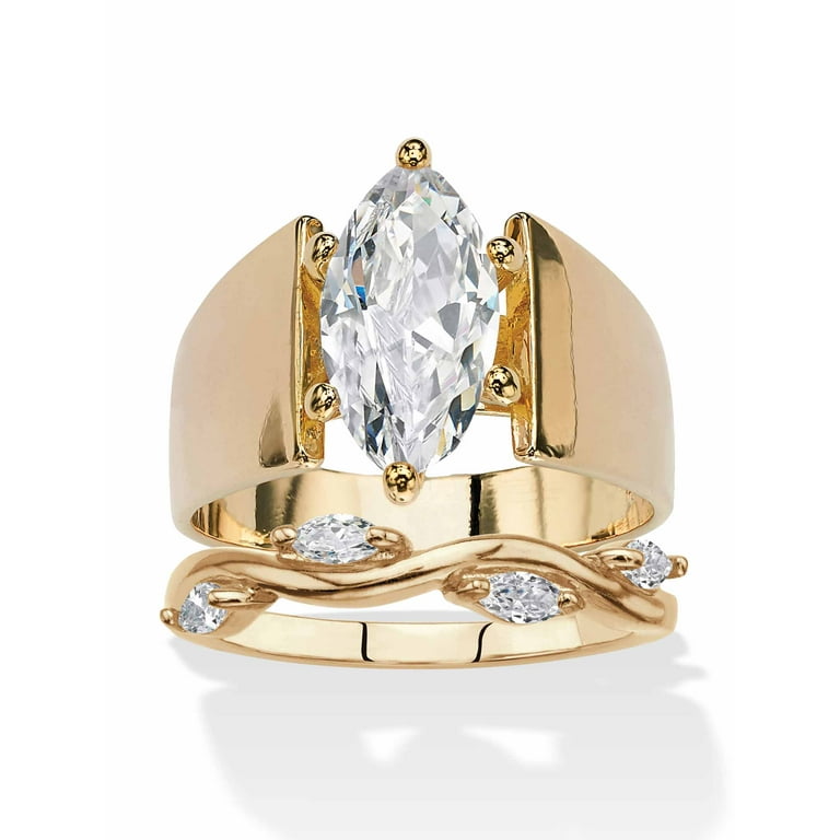 Wide wedding shop ring sets