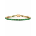 thumbnail image 1 of PalmBeach Jewelry Round Simulated Birthstone Tennis Bracelet in Gold-Plated or Silvertone, 1 of 3