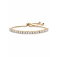 thumbnail image 1 of PalmBeach Jewelry Simulated Birthstone Bolo Bracelet in Gold-Plated or Silvertone 9.25", 1 of 2