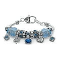 thumbnail image 1 of PalmBeach Jewelry Simulated Birthstone Crystal Charm Bracelet in Goldtone or Silvertone 8", 1 of 4