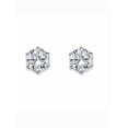 thumbnail image 1 of PalmBeach Jewelry Simulated Birthstone Stud Earrings in .925 Sterling Silver, 1 of 2