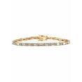 thumbnail image 1 of PalmBeach Jewelry Simulated Birthstone Tennis Bracelet Gold-Plated or Silvertone, 1 of 2