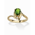 thumbnail image 1 of PalmBeach Jewelry Simulated Birthstone and Crystal Accent Ring Gold-Plated or Silvertone, 1 of 3