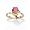 thumbnail image 1 of PalmBeach Jewelry Simulated Birthstone and Crystal Accent Ring Gold-Plated or Silvertone, 1 of 3