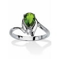 thumbnail image 1 of PalmBeach Jewelry Simulated Birthstone and Crystal Accent Ring Gold-Plated or Silvertone, 1 of 3