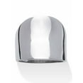 thumbnail image 1 of PalmBeach Jewelry Stainless Steel Concave Cigar Band, 1 of 5