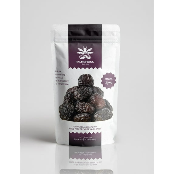 PALMSPRING Ajwa Dates - Raw Vegan Gluten-Free 400g