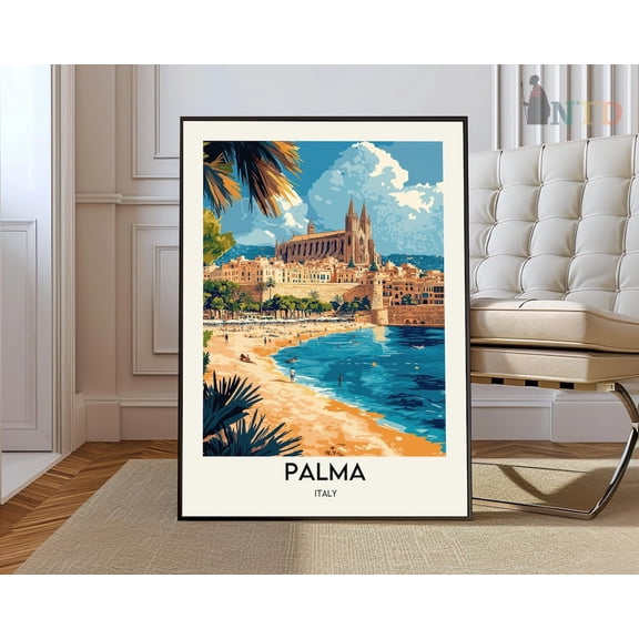 Palma Campania Naples Region Poster, Stretched Canvas 16x20in