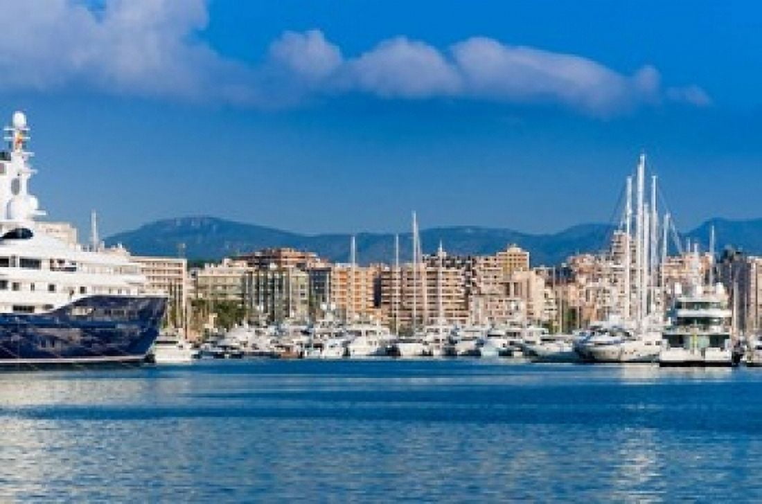 Palma de Mallorca harbor Majorca Balearic Islands Spain Canvas Art - Nico Tondini DanitaDelimont (24 x 15)