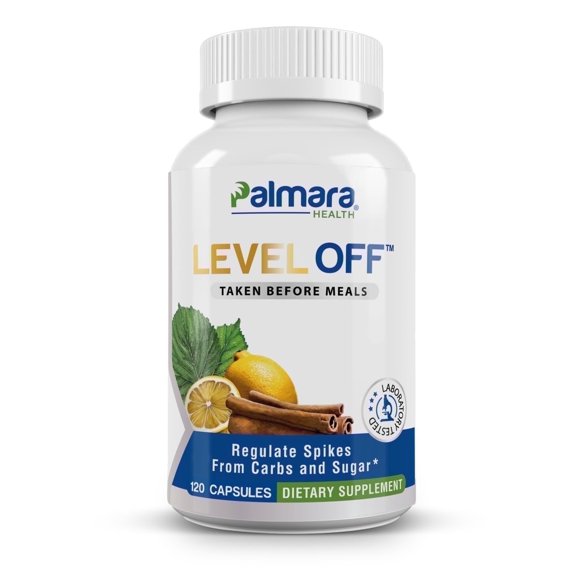 Level Off - Anti Spike Control - Lemon & Cinnamon - 120 Capsules - Palmara Health