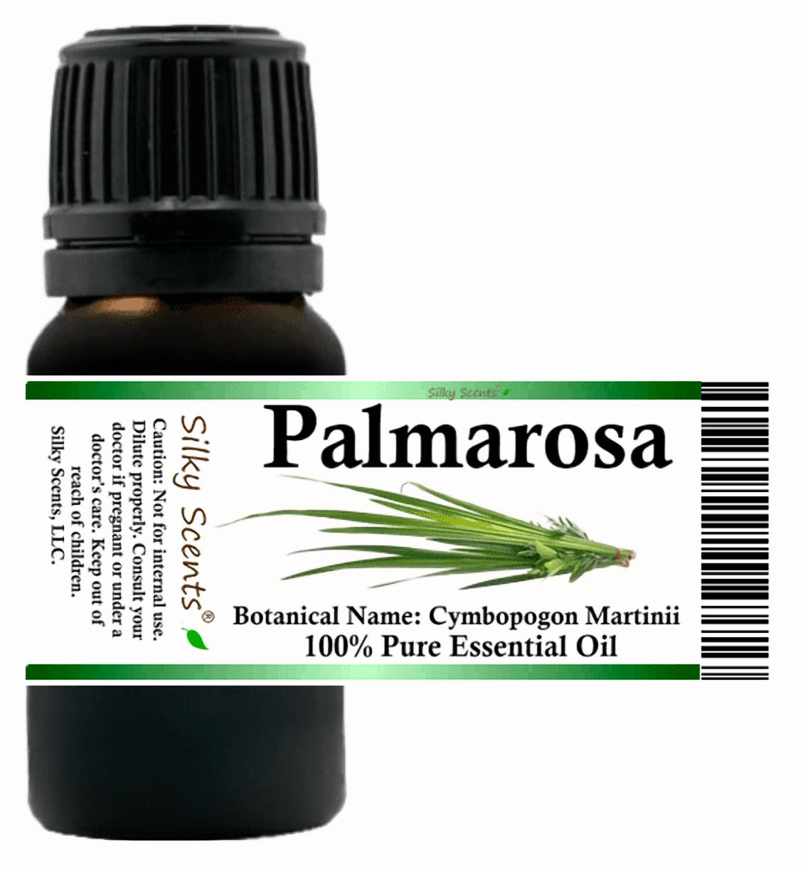 Palmarosa Essential Oil 1 fl oz (30 ml) - 100% Pure and Natural by Silky Scents