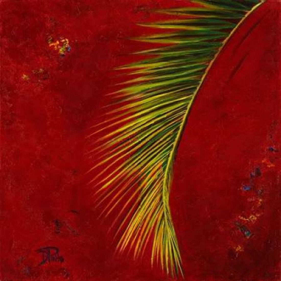 Palmas En Fuego II Canvas Art - Patricia Pinto (24 x 24)