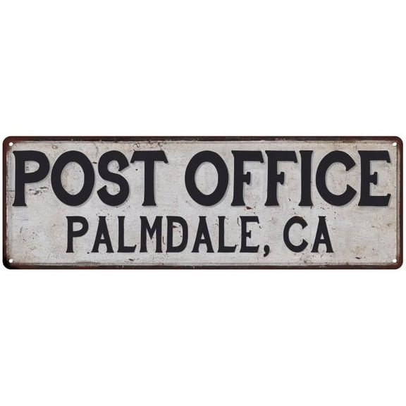 Palmdale, Ca Post Office Sign Vintage 6x18 206180011149