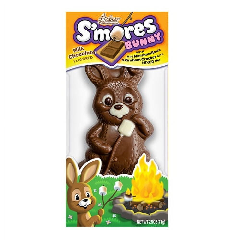 Palmer Easter S’mores Solid Milk Chocolate Flavored Bunny, 2.5 Ounce
