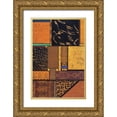 thumbnail image 1 of Palmer, Michael 13x18 Gold Ornate Wood Framed with Double Matting Museum Art Print Titled - Continental Drift IV, 1 of 4