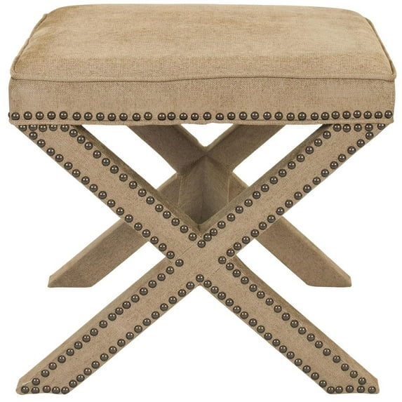 Palmer Rectangular Ottoman with Nailhead Trim