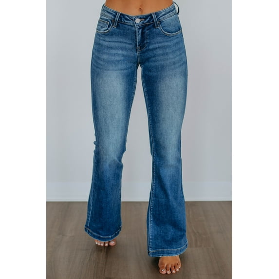 Palmer Risen Flare Jeans - Medium Wash