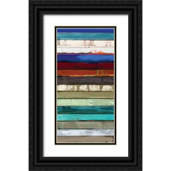 Palmer, Ruth 11x18 Black Ornate Wood Framed with Double Matting Museum Art Print Titled - Stack I