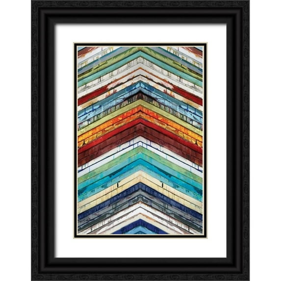Palmer, Ruth 23x32 Black Ornate Wood Framed with Double Matting Museum Art Print Titled - Going Up