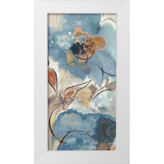 Palmer, Ruther 11x18 White Modern Wood Framed Museum Art Print Titled - Softly Blushing I
