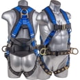 thumbnail image 1 of Palmer Safety Fall Protection Full Body 5 point Harness, Padded Back Support, Quick-Connect Buckle, Grommet Legs, Back&Side D-Rings, OSHA ANSI Industrial Roofing Tool Personal Equipment, 1 of 5